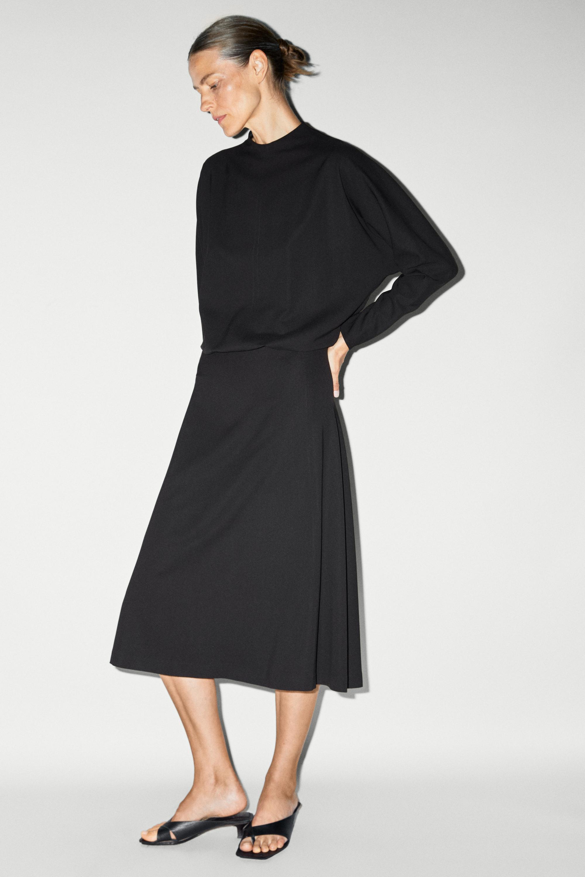 Robe midi manches longues